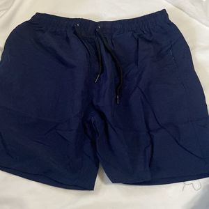 NEW Athletic Workout Men's Shorts in Navy Blue Size XL NWOT